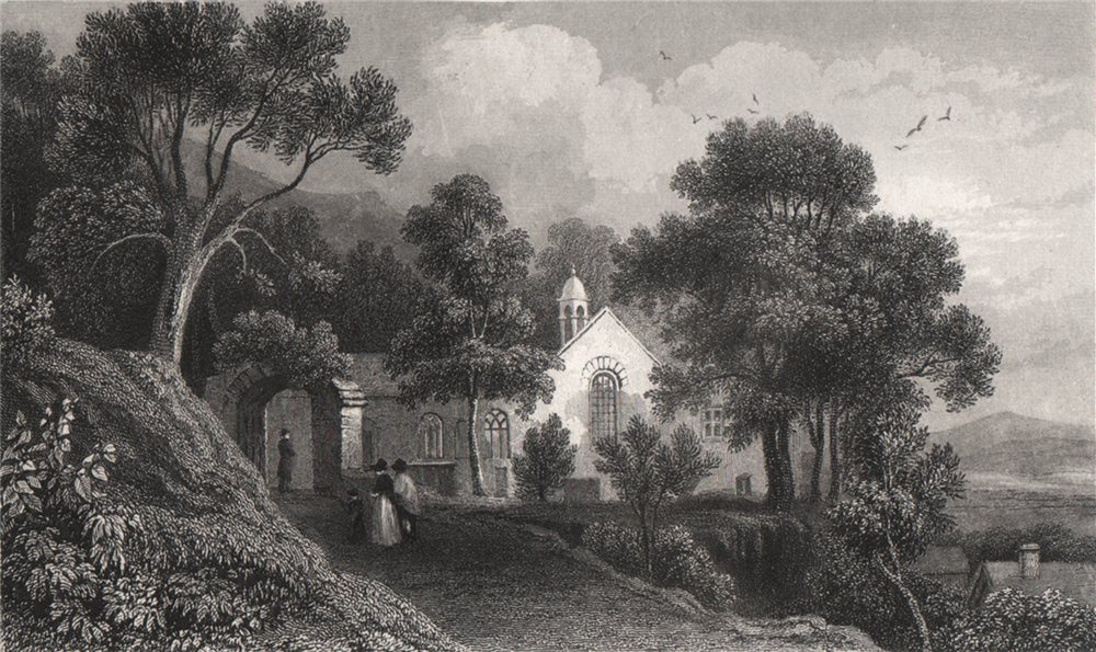 Llanfihangel Genau'r Glynn (Llandre) Cardiganshire, by Henry Gastineau 1835